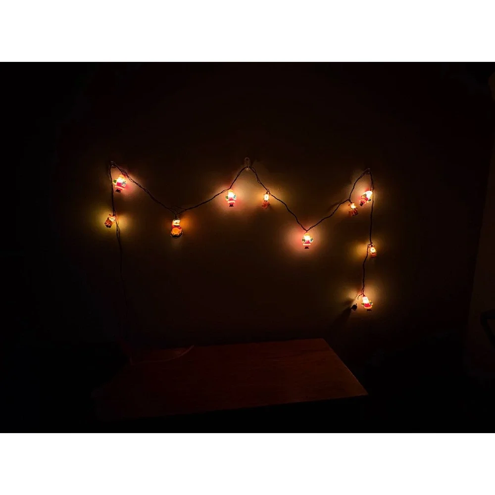 Disney Snow White Winnie the Pooh Santa Reindeer Christmas String‎ Light Lot 3pc